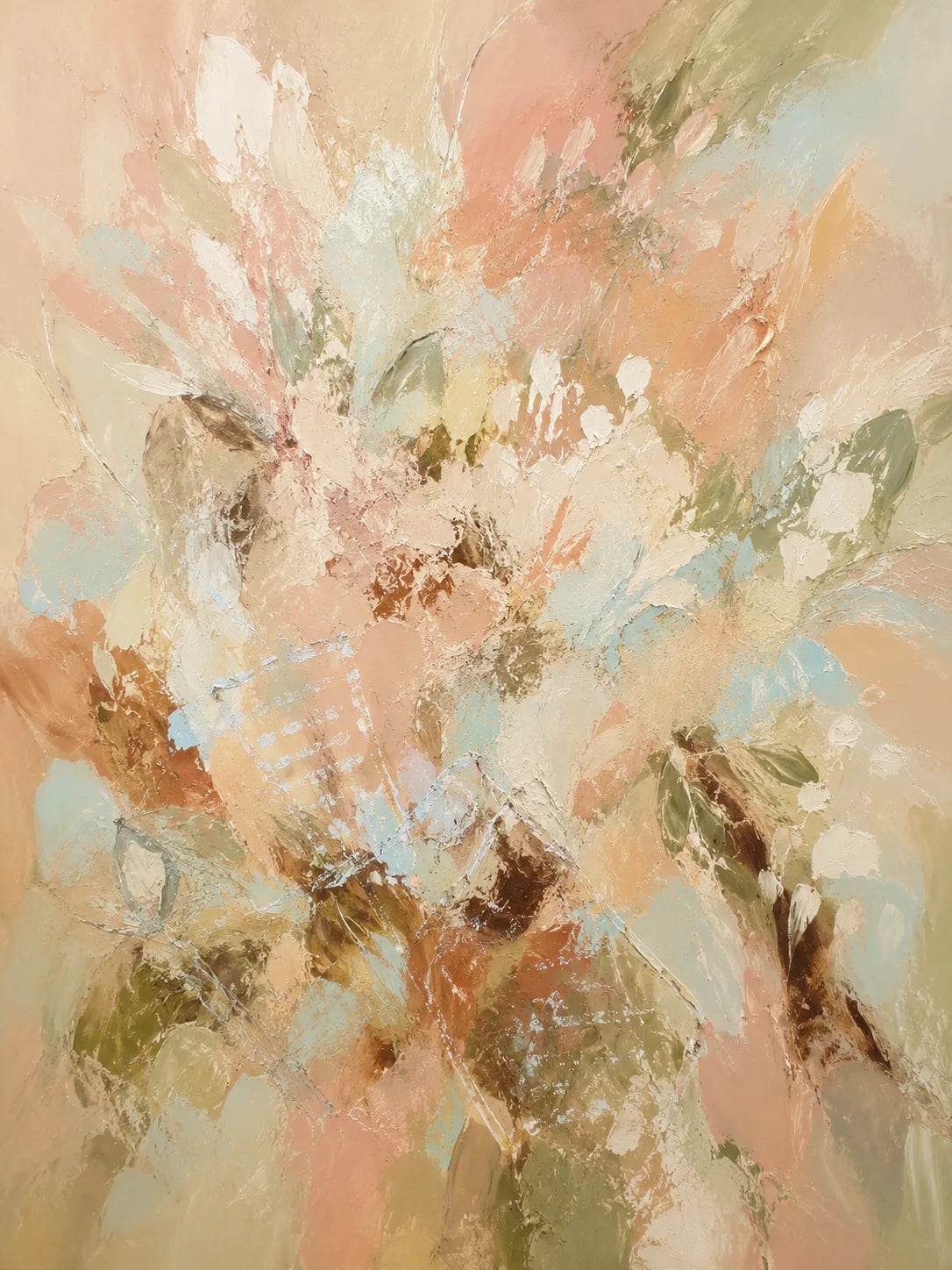 Pastel Bloom Floral Wall Art artwork view | Olyrel