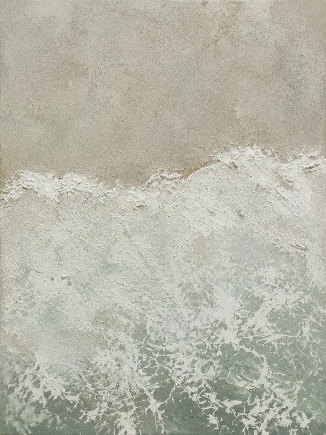 Seafoam Break Textured Wall Art artwork view | Olyrel