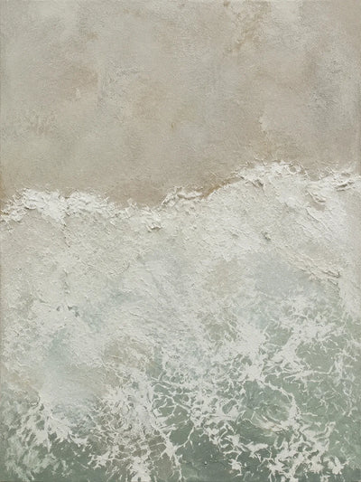 Seafoam Break Textured Wall Art artwork view | Olyrel
