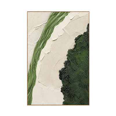 Verdant Divide Textured Wall Art | Olyrel