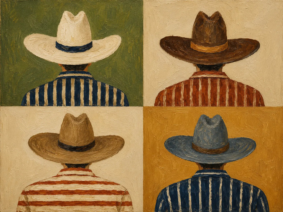 Western Quartet Figure Wall Art artwork view | Olyrel