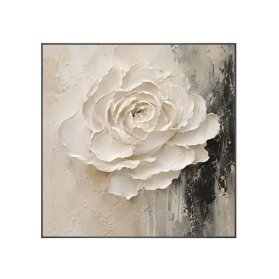 Sculpted Rose Relief Wall Art | Olyrel