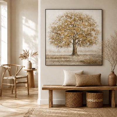 Pearl Blossom Tree Wall Art styled interior scene 1 | Olyrel