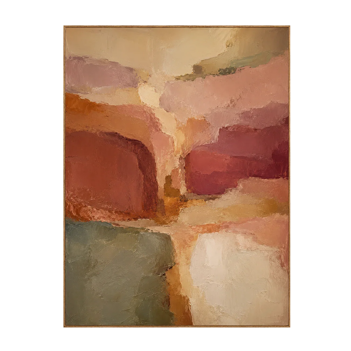 Coral Passage Abstract Wall Art | Olyrel