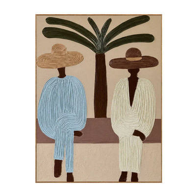 Palm Companions Figure Wall Art | Olyrel