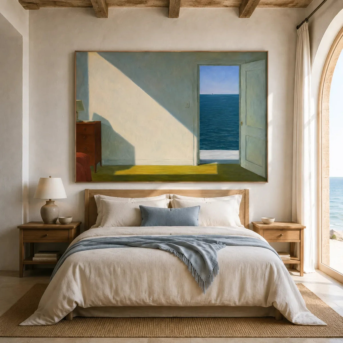 Sea Window Geometric Wall Art styled interior scene 1 | Olyrel