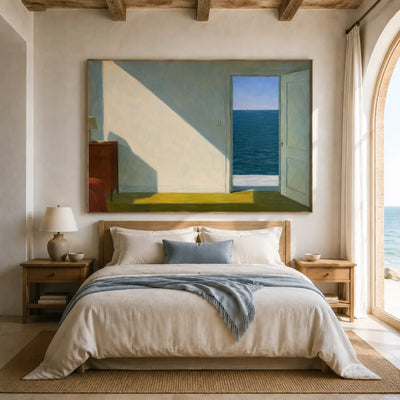 Sea Window Geometric Wall Art styled interior scene 1 | Olyrel
