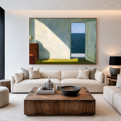 Sea Window Geometric Wall Art styled interior scene 5 | Olyrel