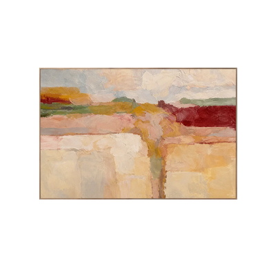 Blush Terraces Abstract Wall Art | Olyrel