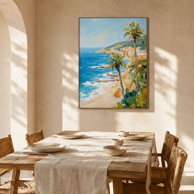 Palm Coast Coastal Wall Art styled interior scene 4 | Olyrel