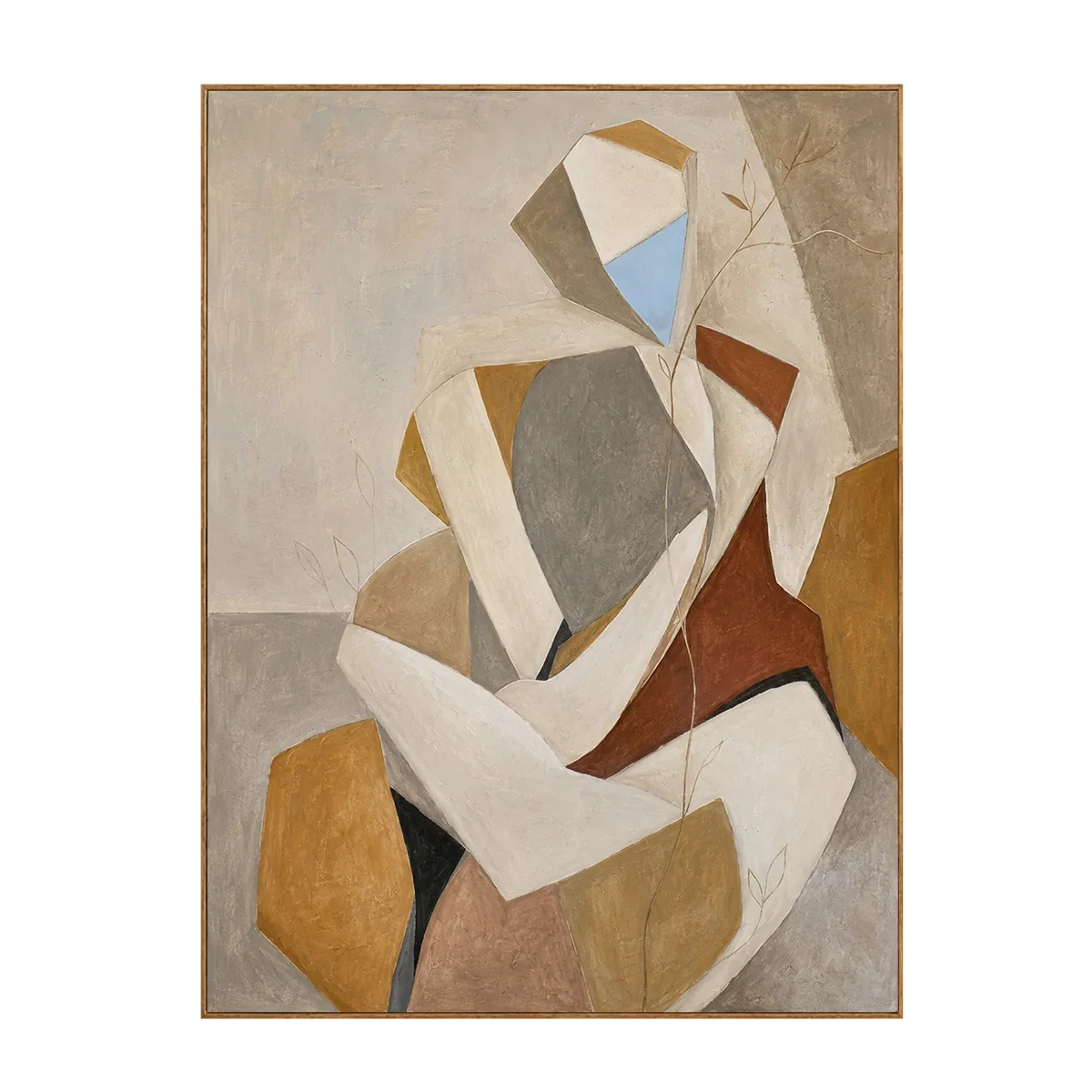 Faceted Muse Figure Wall Art | Olyrel