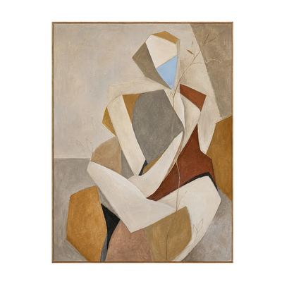 Faceted Muse Figure Wall Art | Olyrel
