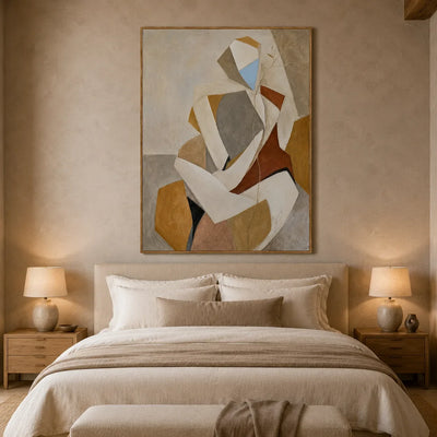 Faceted Muse Figure Wall Art styled interior scene 4 | Olyrel
