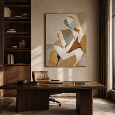 Faceted Muse Figure Wall Art styled interior scene 5 | Olyrel