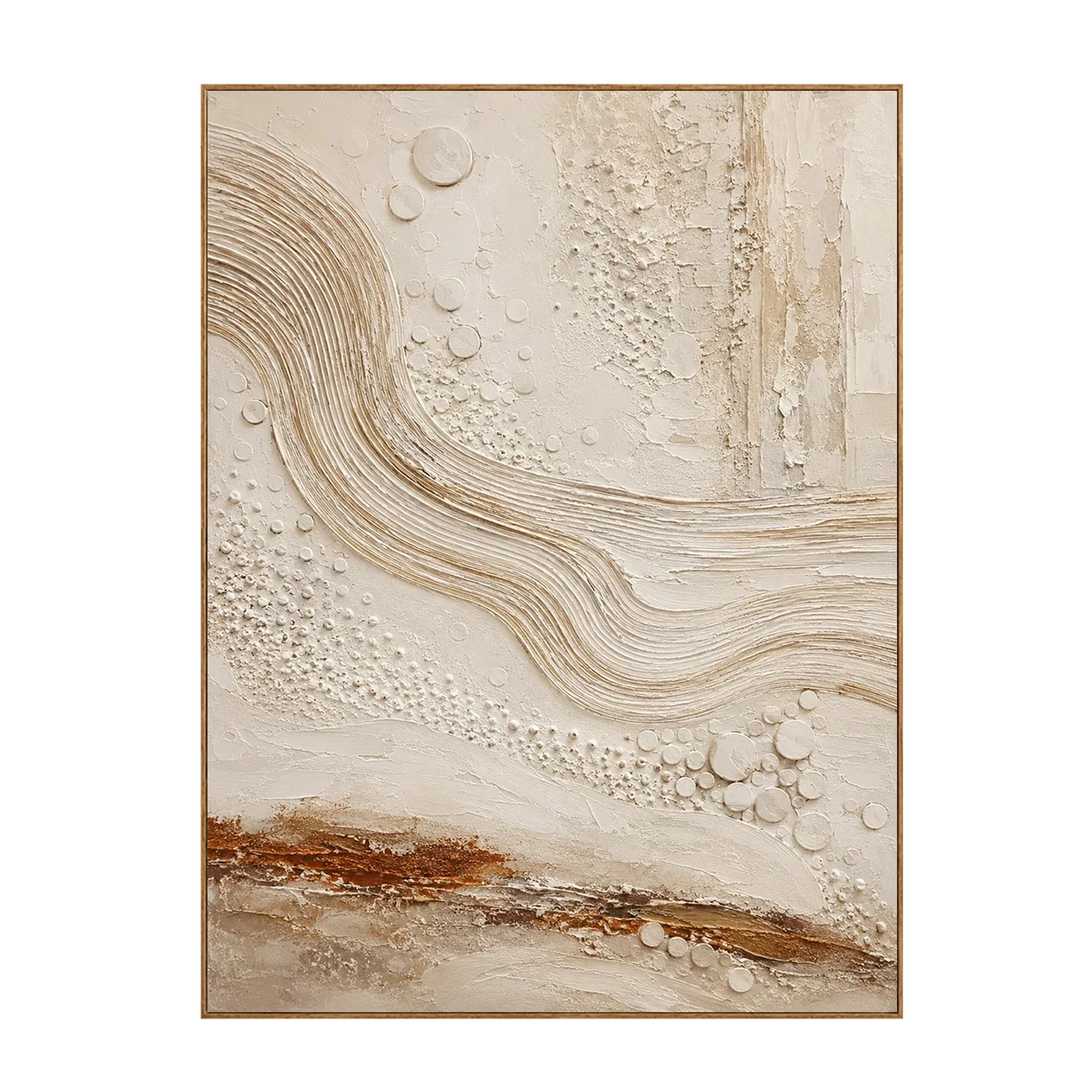 Ivory Current Relief Wall Art | Olyrel