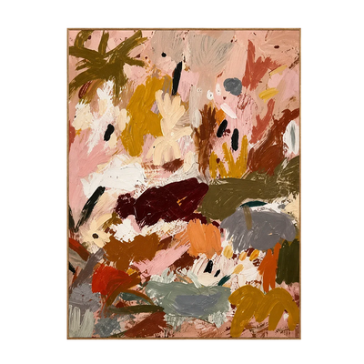 Blush Meadow Abstract Wall Art | Olyrel
