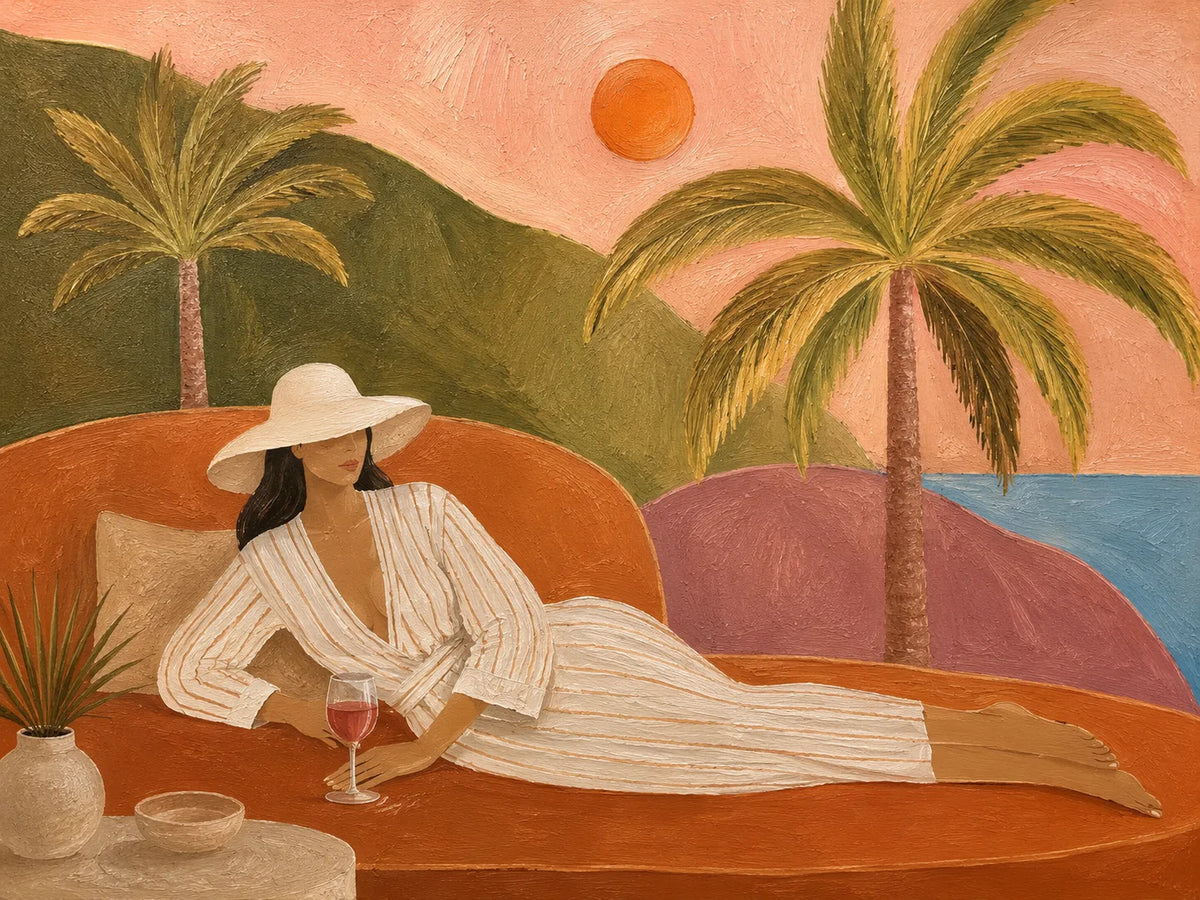 Tropical Reverie Figure Wall Art artwork view | Olyrel