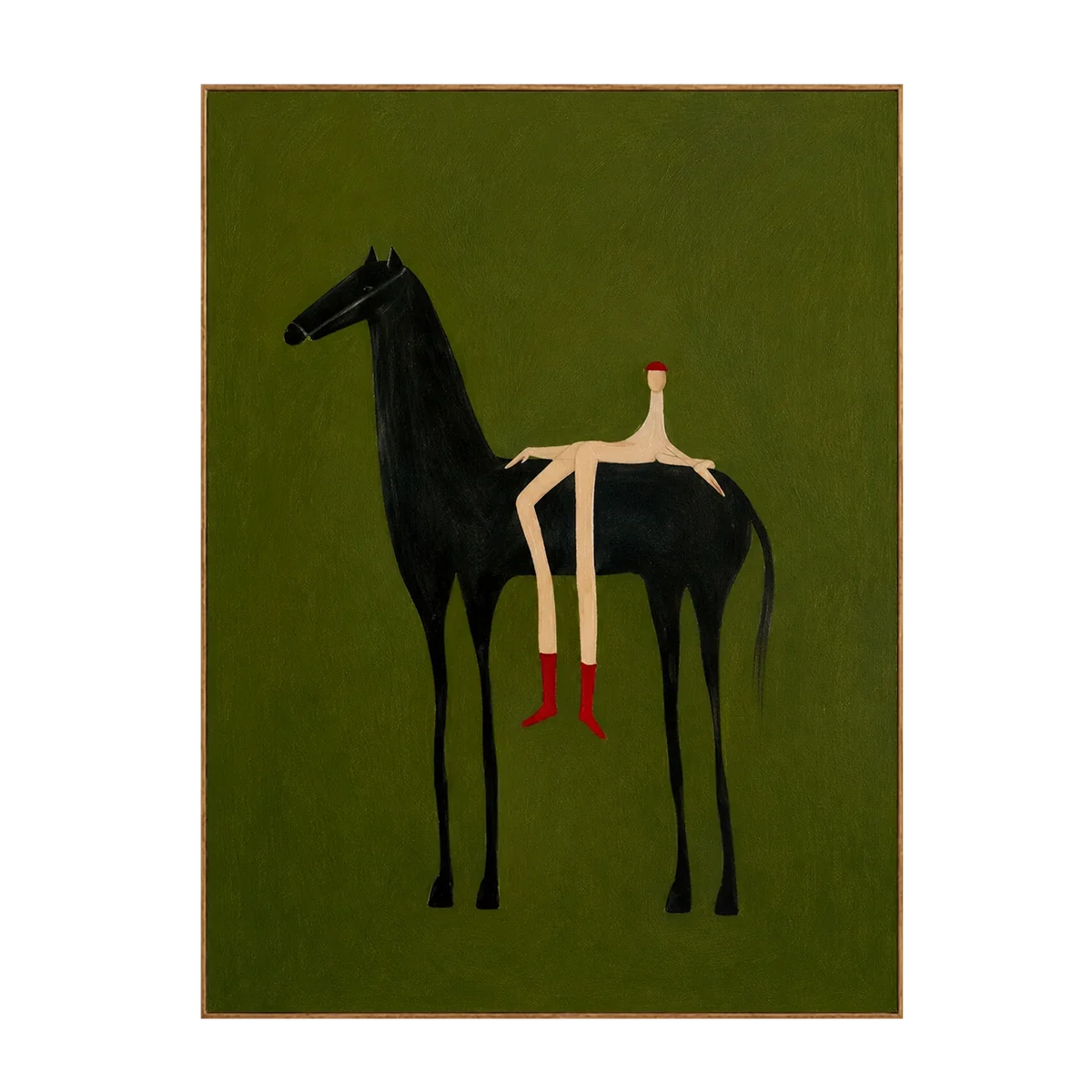 Olive Rider Horse Wall Art | Olyrel