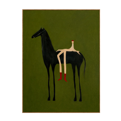 Olive Rider Horse Wall Art | Olyrel