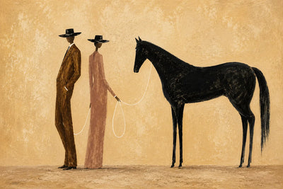 Desert Companions Horse Wall Art artwork view | Olyrel