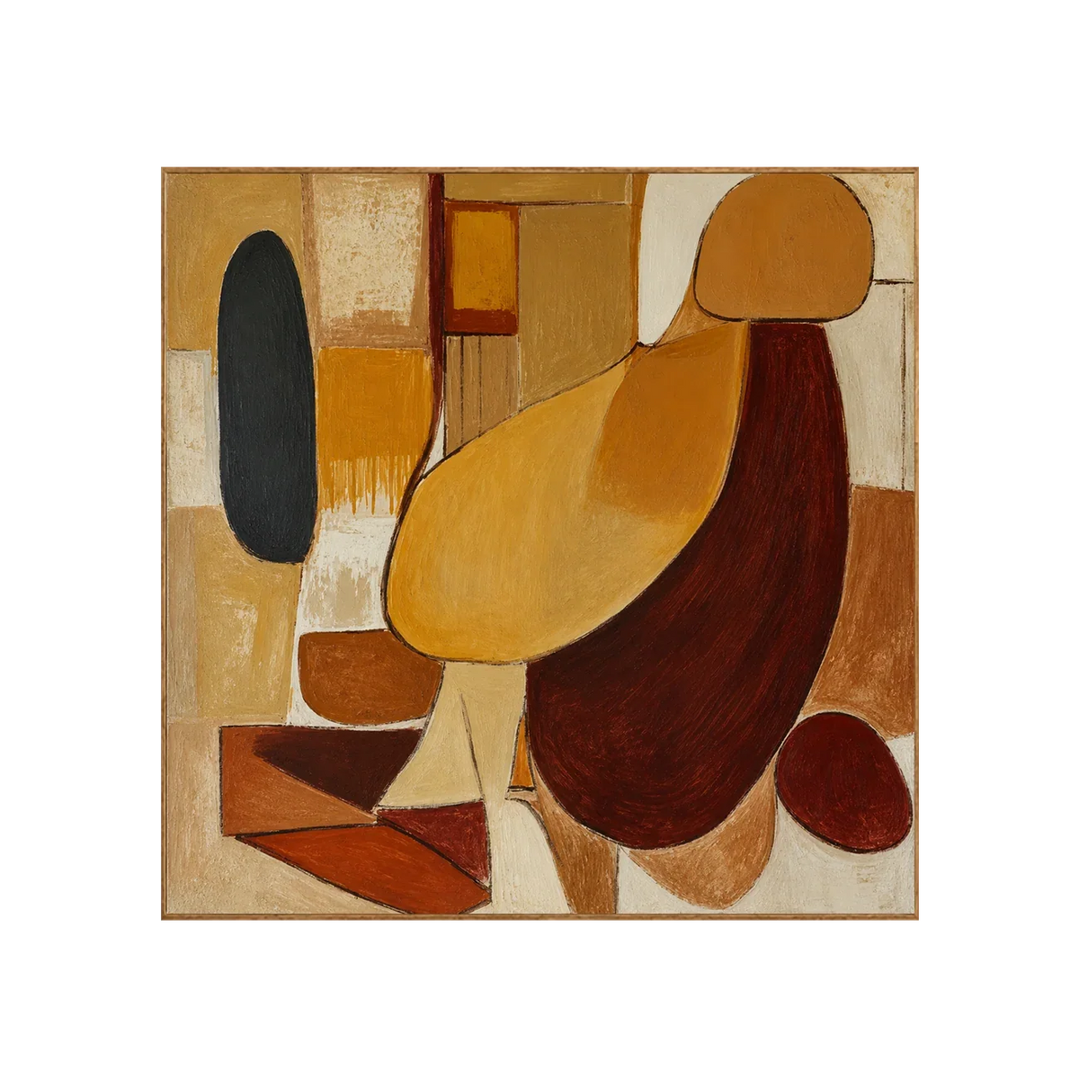 Earthen Forms Abstract Wall Art | Olyrel