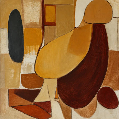 Earthen Forms Abstract Wall Art artwork view | Olyrel