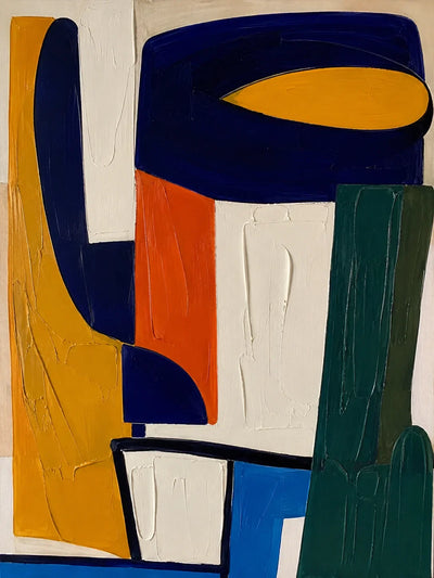 Primary Balance Abstract Wall Art artwork view | Olyrel
