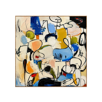 Confetti Line Abstract Wall Art | Olyrel