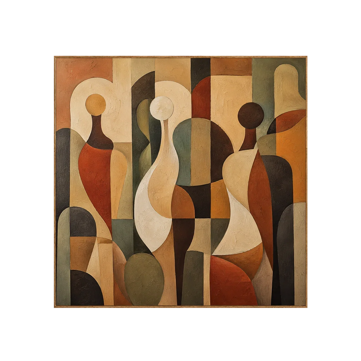 Earthbound Figures Abstract Wall Art | Olyrel