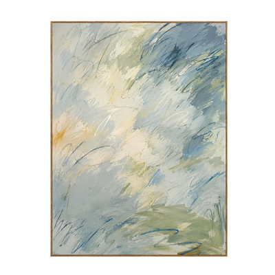 Clouded Current Abstract Wall Art | Olyrel