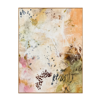 Blush Scatter Abstract Wall Art | Olyrel