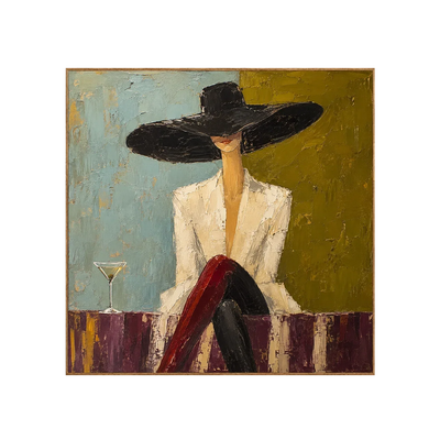 Martini Muse Figure Wall Art | Olyrel