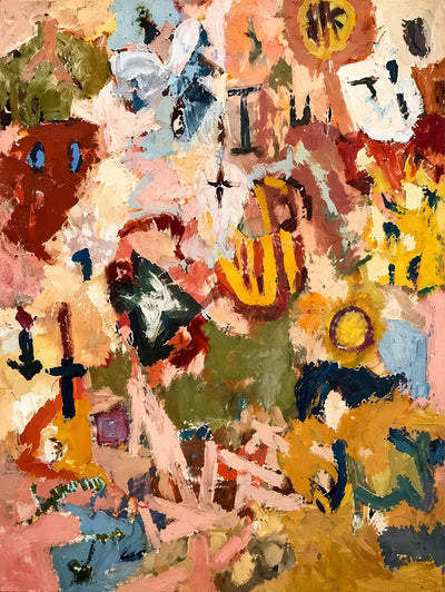 Festival Marks Abstract Wall Art artwork view | Olyrel