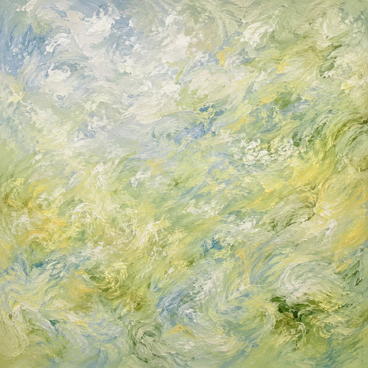 Sage Current Abstract Wall Art artwork view | Olyrel