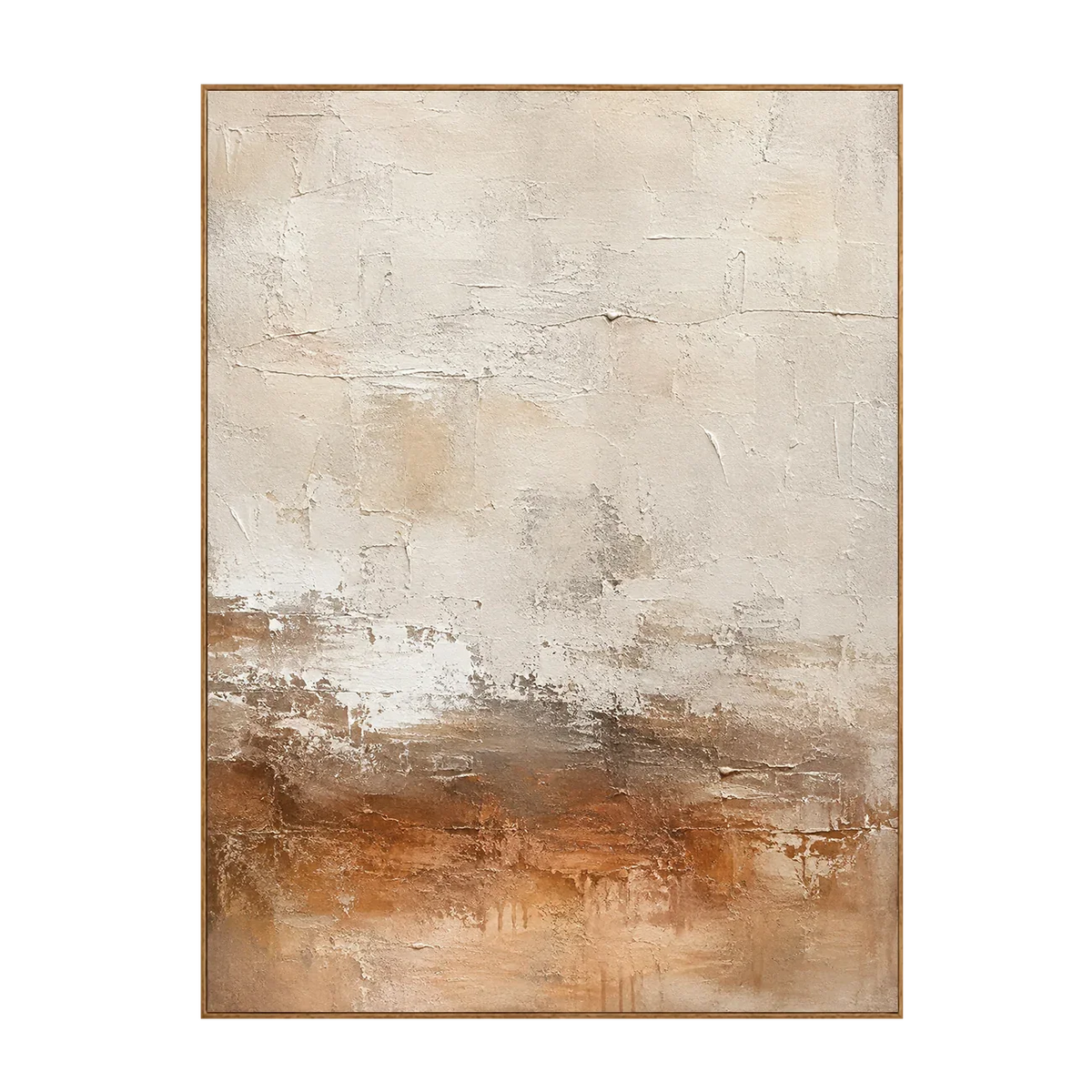 Copper Horizon Abstract Wall Art | Olyrel