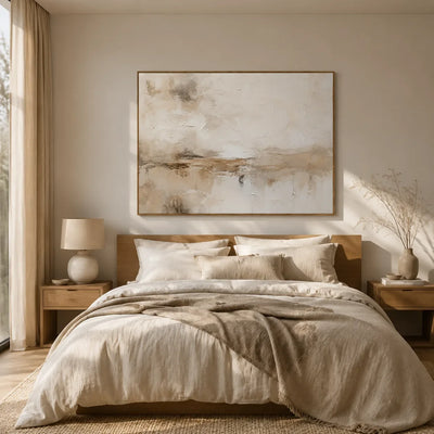 Sand Mist Horizon Wall Art styled interior scene 3 | Olyrel