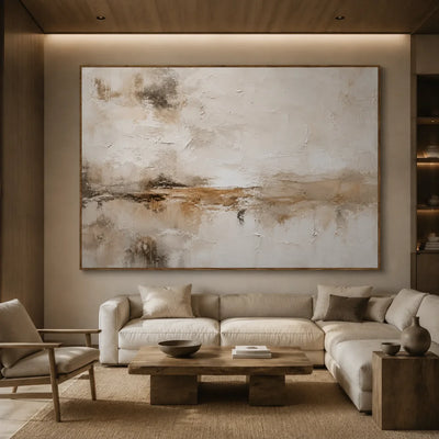 Sand Mist Horizon Wall Art styled interior scene 5 | Olyrel