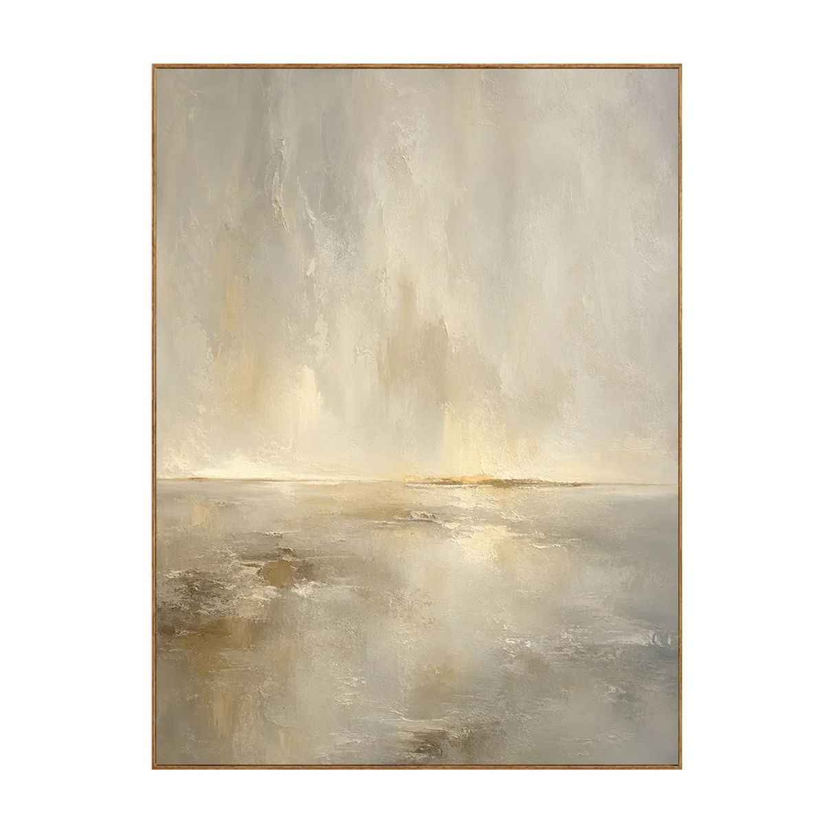 Golden Veil Horizon Wall Art | Olyrel