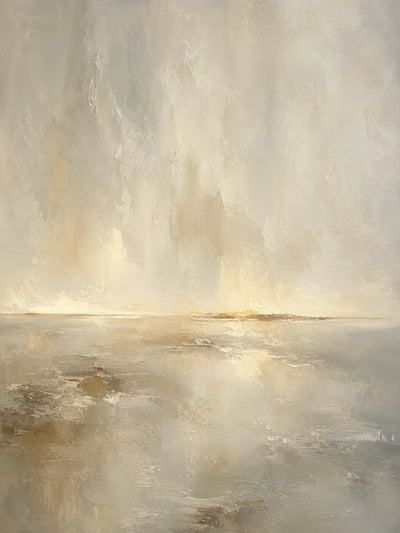 Golden Veil Horizon Wall Art artwork view | Olyrel