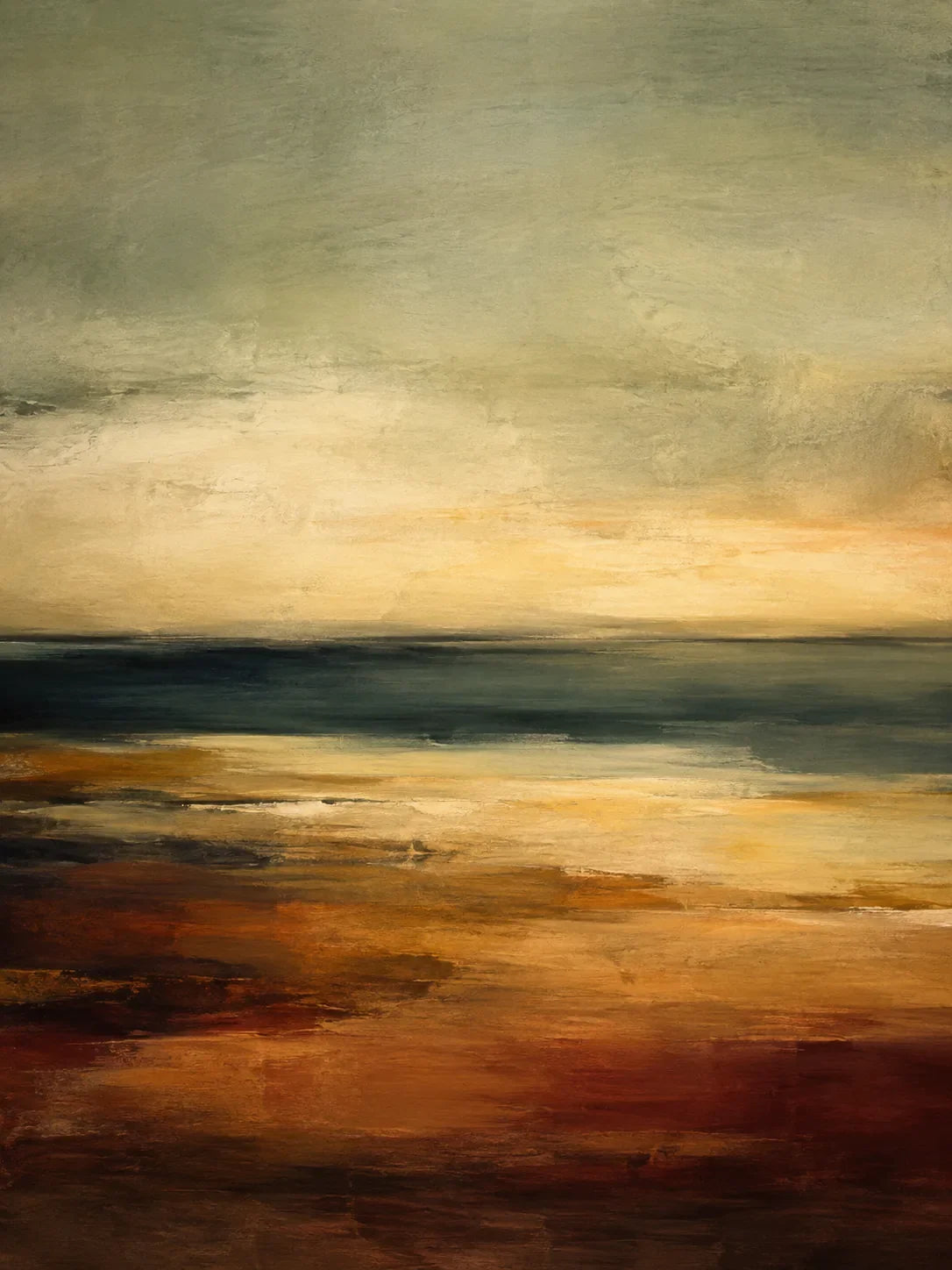Ember Horizon Landscape Wall Art artwork view | Olyrel