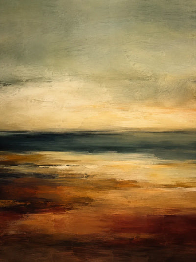 Ember Horizon Landscape Wall Art artwork view | Olyrel
