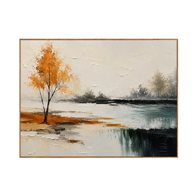 Amber Birch Landscape Wall Art | Olyrel