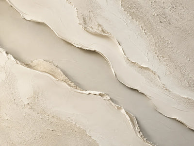 Ivory Rift Textured Wall Art artwork view | Olyrel