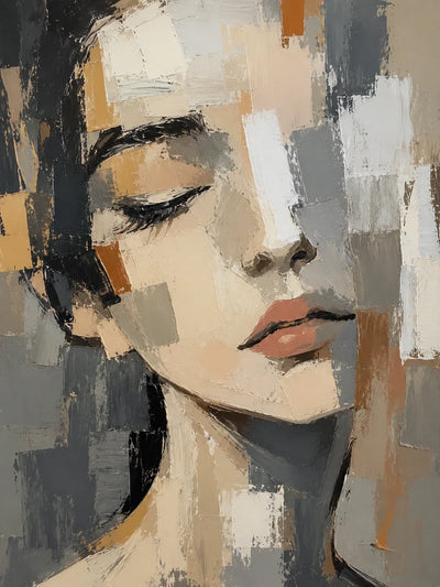 Original artwork view of Soft Gaze Portrait Wall Art | Olyrel
