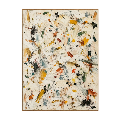 Confetti Trace Abstract Wall Art | Olyrel