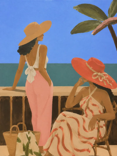 Riviera Friends Figure Wall Art artwork view | Olyrel