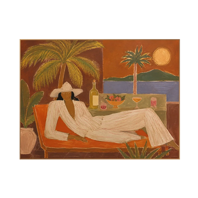 Riviera Recline Figure Wall Art | Olyrel