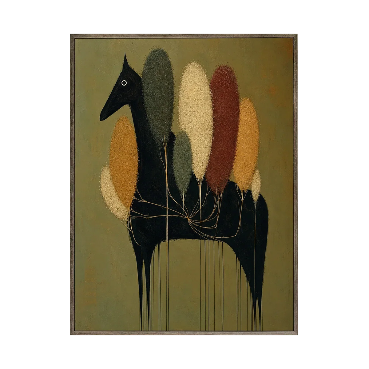 Midnight Grove Horse Wall Art | Olyrel