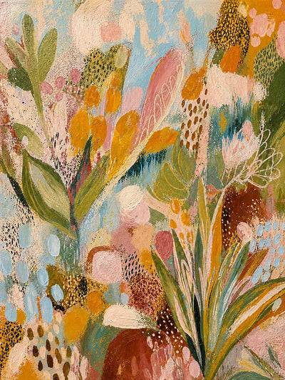 Garden Rhythm Floral Wall Art artwork view | Olyrel