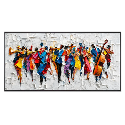 Chromatic Orchestra Textured Wall Art | Olyrel